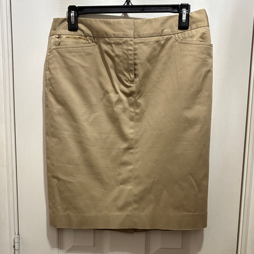 Jones New York Tan Pencil Skirt